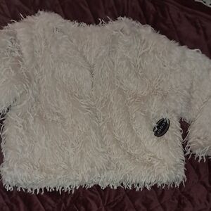 Whispy Fur White Plus Jacket